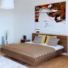TemaHome Float Bed - Queen Size With Mattress Support in Walnut - Lifestyle 4