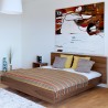 TemaHome Float Bed - King Size With Mattress Support in Walnut - Lifestyle 3