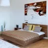 TemaHome Float Bed - King Size With Mattress Support in Walnut - Lifestyle 3 - TemaHome Float Bed - King Size With Mattress Support in Walnut - Lifestyle 3