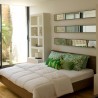 TemaHome Float Bed - King Size With Mattress Support in Walnut - Lifestyle 5