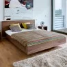 TemaHome Float Bed - King Size With Mattress Support in Walnut - Lifestyle 2 - TemaHome Float Bed - King Size With Mattress Support in Walnut - Lifestyle 2