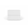 TemaHome Float Night Stand With 2 Drawers in Pure White - Front - TemaHome Float Night Stand With 2 Drawers in Pure White - Front