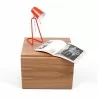 TemaHome Float Night Stand With 1 Drawer in Walnut - Front with Contents - TemaHome Float Night Stand With 1 Drawer in Walnut - Front with Contents