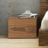 TemaHome Float Night Stand With 1 Drawer in Walnut - Lifestyle