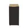 TemaHome Roll Bar Table in Melamine Light Oak & Pure Black - Cabinet Side - TemaHome Roll Bar Table in Melamine Light Oak & Pure Black - Cabinet Side