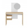 Temahome Hugo Vanity in Melamine Light Oak & Pure White - Front