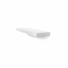 TemaHome Balda 90 Cm Hanging Wall Shelf in Pure White - Side Angled - TemaHome Balda 90 Cm Hanging Wall Shelf in Pure White - Side Angled
