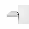 TemaHome Balda 90 Cm Hanging Wall Shelf in Pure White - Side - TemaHome Balda 90 Cm Hanging Wall Shelf in Pure White - Side