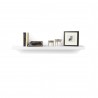 TemaHome Balda 120 Cm Hanging Wall Shelf in Pure White - Front with Contents