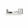 TemaHome Balda 120 Cm Hanging Wall Shelf in Pure White - Front with Contents - TemaHome Balda 120 Cm Hanging Wall Shelf in Pure White - Front with Contents