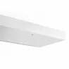 TemaHome Balda 120 Cm Hanging Wall Shelf in Pure White - Side Detail - TemaHome Balda 120 Cm Hanging Wall Shelf in Pure White - Side Detail