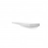 TemaHome Balda 120 Cm Hanging Wall Shelf in Pure White - Angled