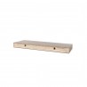 TemaHome Balda 60 Cm Hanging Wall Shelf in Walnut - Top Angled