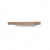 TemaHome Balda 60 Cm Hanging Wall Shelf in Walnut - Front View