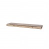 TemaHome Balda 90 Cm Hanging Wall Shelf in Walnut - Angled