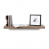 TemaHome Balda 90 Cm Hanging Wall Shelf in Oak - Front with Contents