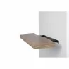 TemaHome Balda 90 Cm Hanging Wall Shelf in Walnut - Side Angled - TemaHome Balda 90 Cm Hanging Wall Shelf in Walnut - Side Angled