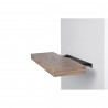 TemaHome Balda 90 Cm Hanging Wall Shelf in Oak - Side ANgled