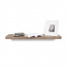 TemaHome Balda 120 Cm Hanging Wall Shelf in Walnut - Front with Content 2