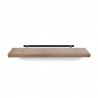 TemaHome Balda 120 Cm Hanging Wall Shelf in Walnut - Front with Content