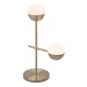 Zuo Modern Waterloo Table Lamp White And Bronze - Angled