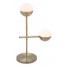 Zuo Modern Waterloo Table Lamp White And Bronze - Side