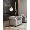Zuo Modern Waterloo Floor Lamp White And Bronze - Lifestyle