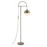 Zuo Modern Waterloo Floor Lamp White And Bronze - Side