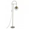 Zuo Modern Waterloo Floor Lamp White And Bronze - Side Unlit - Zuo Modern Waterloo Floor Lamp White And Bronze - Side Unlit