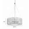 Zuo Modern Jena Ceiling Lamp Chrome - With Dimension - Zuo Modern Jena Ceiling Lamp Chrome - With Dimension