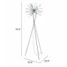 Zuo Modern Savoy Floor Lamp Chrome - With Dimensions - Zuo Modern Savoy Floor Lamp Chrome - With Dimensions