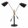 Zuo Modern Tanner Table Lamp Black And Brass - Front