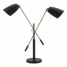 Zuo Modern Tanner Table Lamp Black And Brass - Front - Zuo Modern Tanner Table Lamp Black And Brass - Front