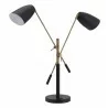 Zuo Modern Tanner Table Lamp Black And Brass - Angled no Light - Zuo Modern Tanner Table Lamp Black And Brass - Angled no Light
