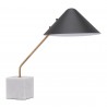 Zuo Modern Pike Table Lamp Black And White - Angled