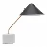 Zuo Modern Pike Table Lamp Black And White - Angled no light - Zuo Modern Pike Table Lamp Black And White - Angled no light