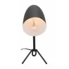 Zuo Modern Jamison Table Lamp Black - Front and Lit - Zuo Modern Jamison Table Lamp Black - Front and Lit