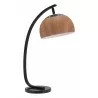 Zuo Modern Brentwood Table Lamp Brown And Black - Angled Unlit - Zuo Modern Brentwood Table Lamp Brown And Black - Angled Unlit