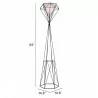 Zuo Modern Delancey Floor Lamp Black - With Dimensions - Zuo Modern Delancey Floor Lamp Black - With Dimensions