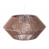 Zuo Modern Kendrick Ceiling Lamp Brown - Top Angled and Unlit