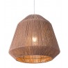 Zuo Modern Impala Ceiling Lamp Brown - Bottom Angled and Lit