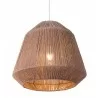 Zuo Modern Impala Ceiling Lamp Brown - Bottom Angled and Lit - Zuo Modern Impala Ceiling Lamp Brown - Bottom Angled and Lit