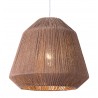 Zuo Modern Impala Ceiling Lamp Brown - Front and Lit