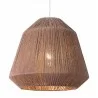 Zuo Modern Impala Ceiling Lamp Brown - Front and Lit - Zuo Modern Impala Ceiling Lamp Brown - Front and Lit
