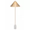 Zuo Modern Bianca Floor Lamp Brass And White - Top View - Zuo Modern Bianca Floor Lamp Brass And White - Top View