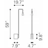 Zuo Modern Lancia Floor Lamp Black - Dimension Sheet - Zuo Modern Lancia Floor Lamp Black - Dimension Sheet