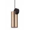 Zuo Modern Martiza Ceiling Lamp Gold And Black - Angled and Unlit