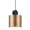 Zuo Modern Myson Ceiling Lamp Gold And Black - Front And Lit