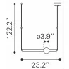 Zuo Modern Adeo Ceiling Lamp Brass - Dimension Sheet - Zuo Modern Adeo Ceiling Lamp Brass - Dimension Sheet