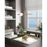 Zuo Modern Adeo Ceiling Lamp Brass - Angled Lifestyle - Zuo Modern Adeo Ceiling Lamp Brass - Angled Lifestyle